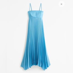 Abercrombie & Fitch Giselle clasp back pleated midi dress